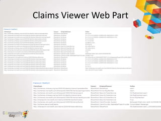 Claims Viewer Web Part
 