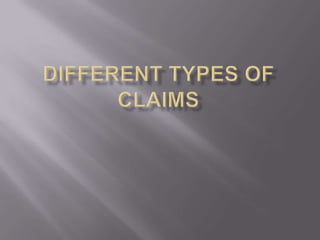 Different Types of Claims