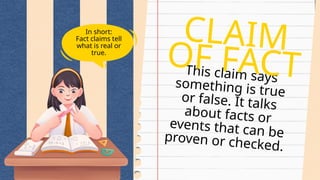 True Claims Types ofclaims.pptx grade 8 lessons explicit | PPTX