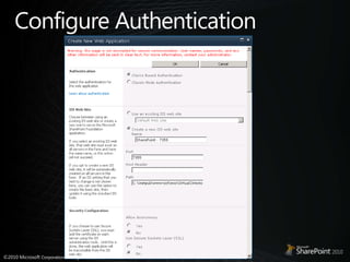 Configure Authentication
