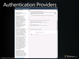 Authentication Providers
