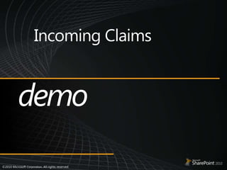 Incoming Claimsdemo 