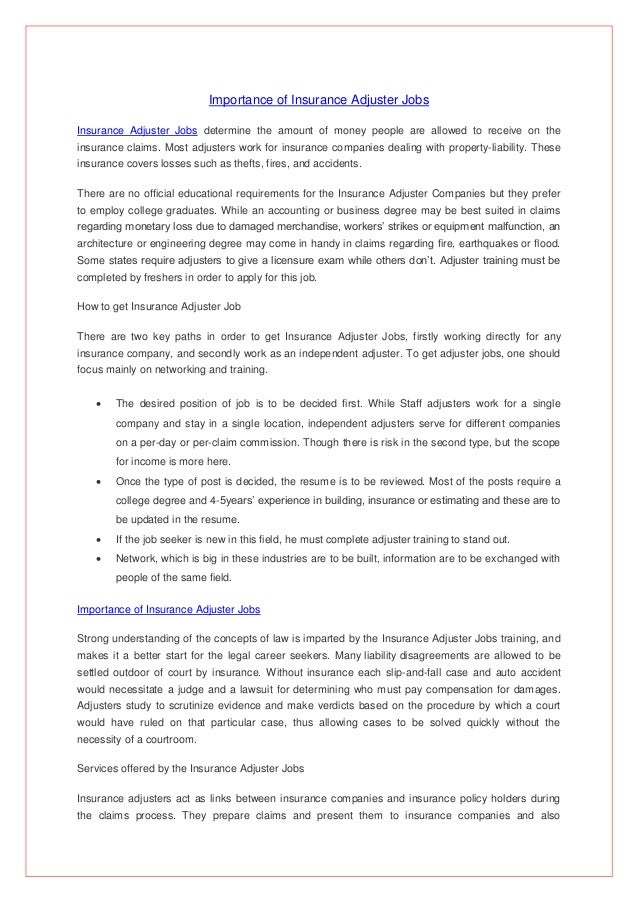 Claims adjuster salary