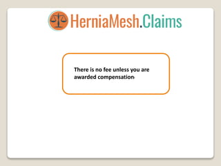 There is no fee unless you are
awarded compensation!
 