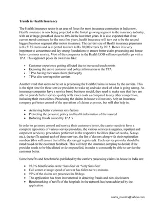 Manually intensive paperwork