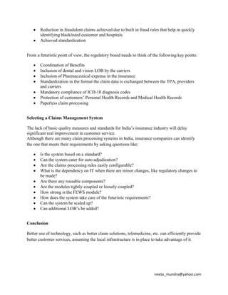 Couriering the documents