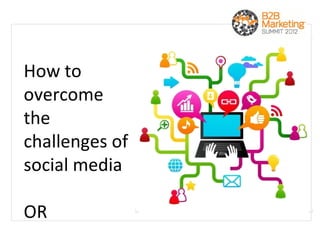 How to
overcome
the
challenges of
social media

OR
 