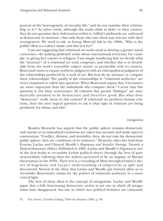 Claire bishop antagonism&relational aesthetics | PDF