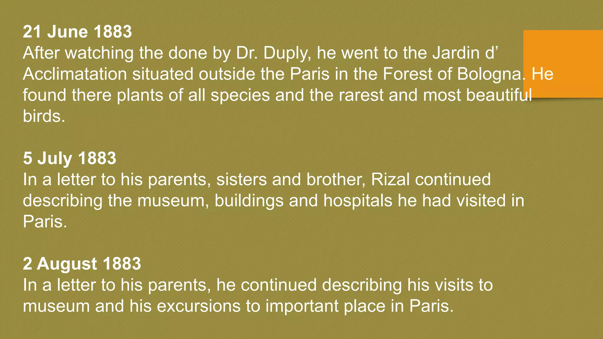 RIZAL’S SECOND SOJOURN IN PARIS AND THE UNIVERSAL EXPOSITION OF 1889 | PPTX
