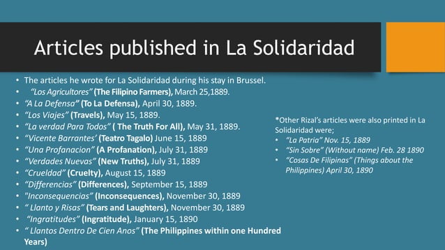 RIZAL’S SECOND SOJOURN IN PARIS AND THE UNIVERSAL EXPOSITION OF 1889 | PPTX