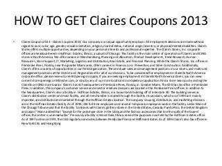 Claires Coupons 2013 - Printable Claires Coupons 2013