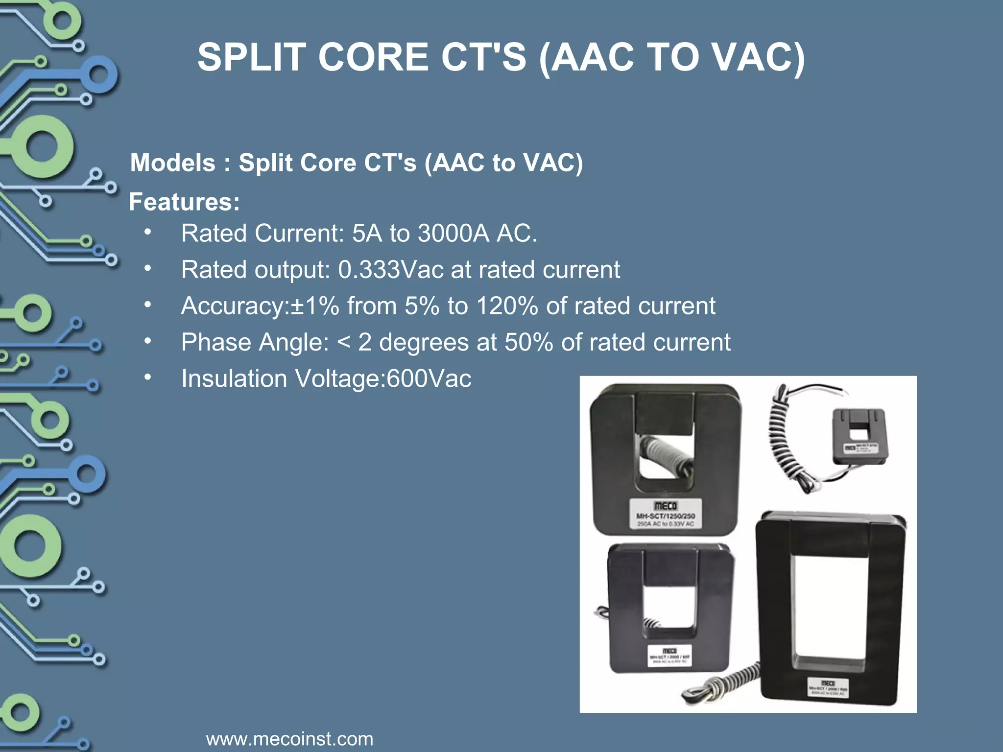 Clamp-On, Precision, Split Core Current Transformer | PPT