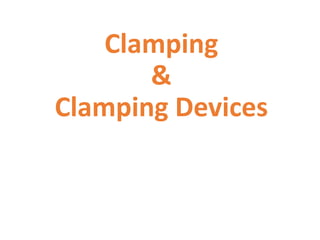 Clamping
&
Clamping Devices
 