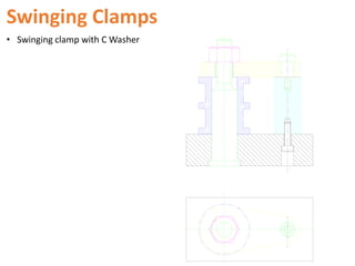 Swinging Clamps
• Swinging clamp with C Washer
 
