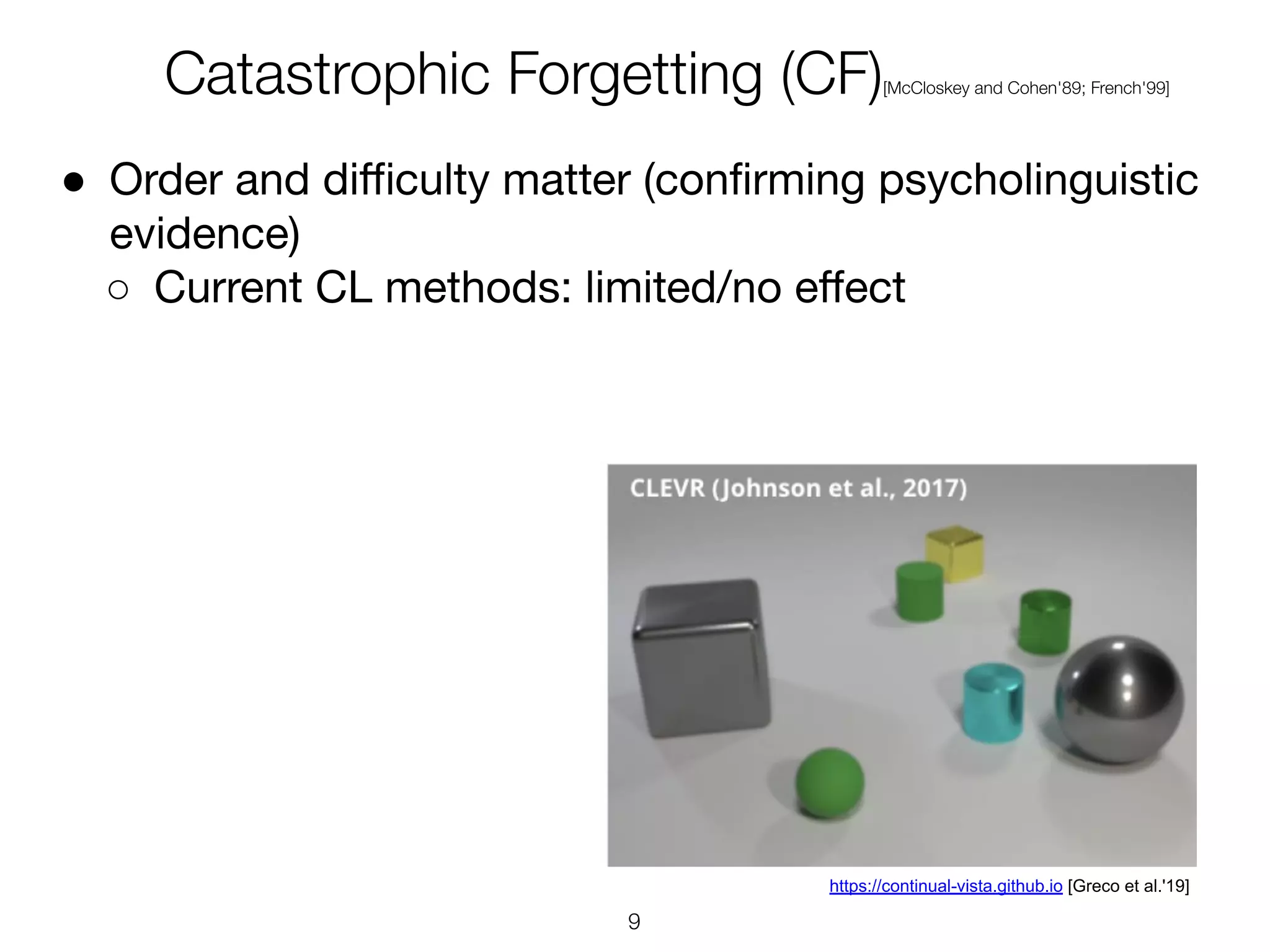 ●
○
https://continual-vista.github.io [Greco et al.'19]
 