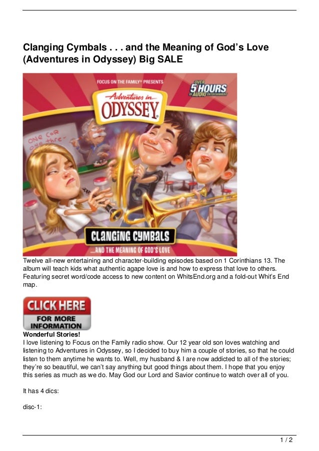 Clanging Cymbals . . . and the Meaning of God’s Love (Adventures in