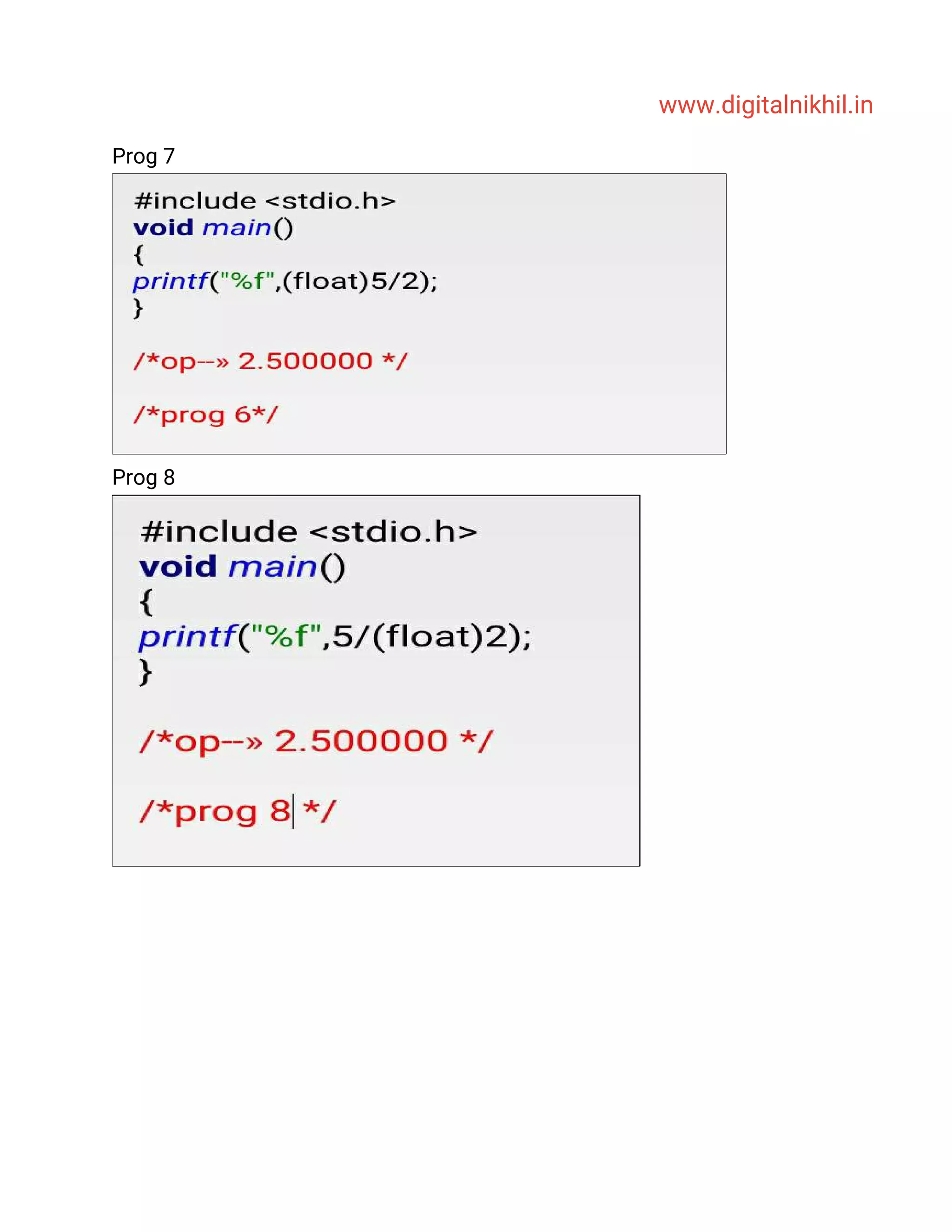 C Programming Language Detailed Notes with Solved program | PDF ...