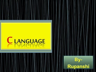 C Language presentation | PPT