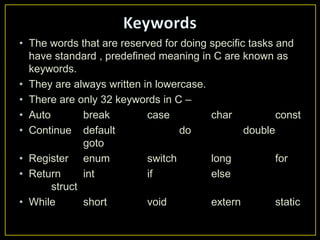 C Language presentation | PPT