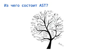 Из чего состоит AST?
 