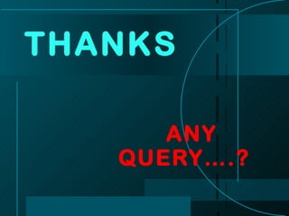 THANKS ANY QUERY….? 