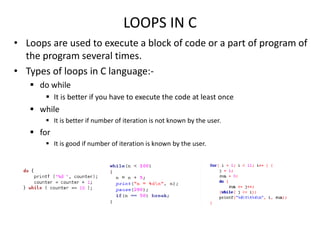 Introduction to C programming | PPT