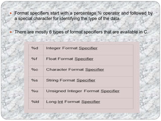 C language | PPTX | Programming Languages | Computing