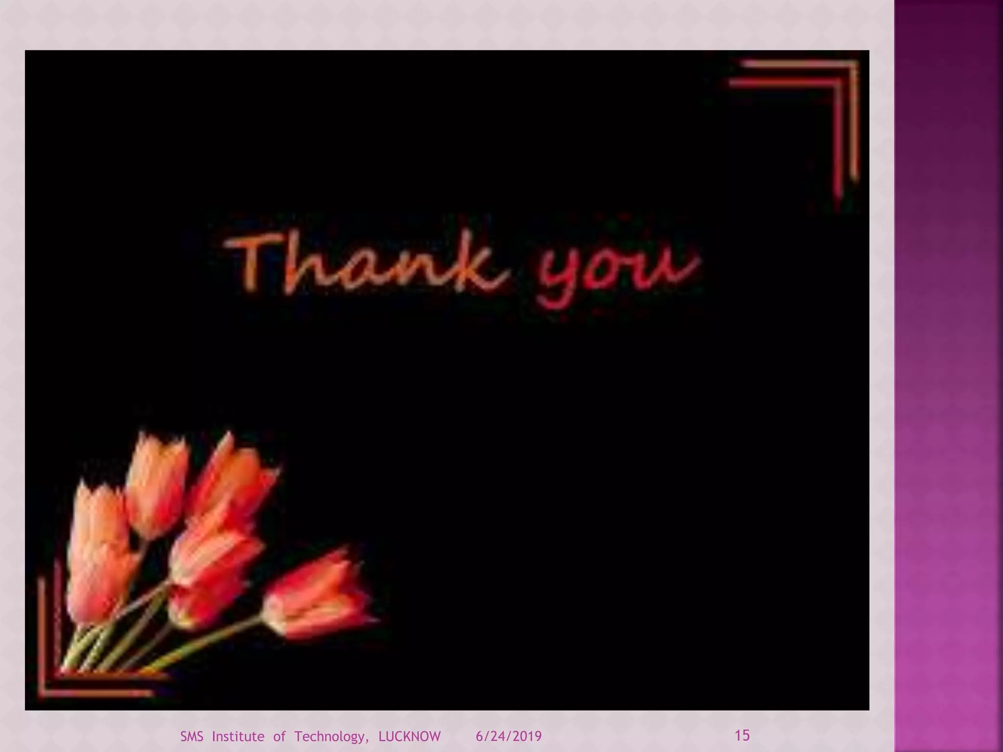 6/24/2019 15SMS Institute of Technology, LUCKNOW
 