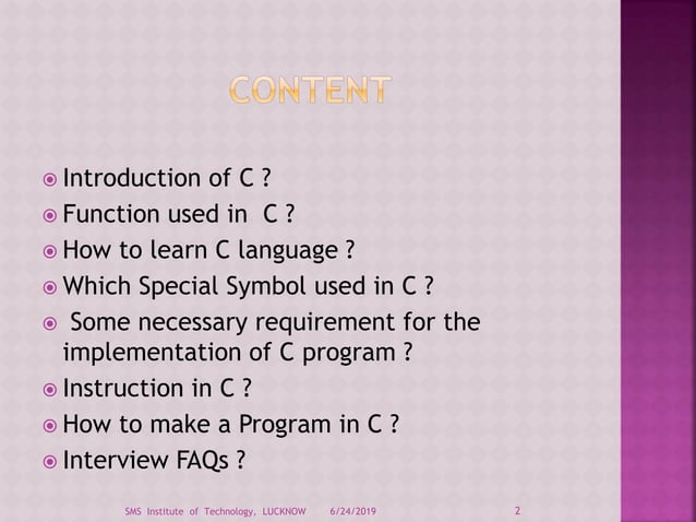 C language | PPT