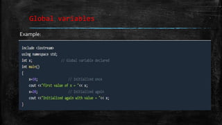 C++ language basic | PPTX