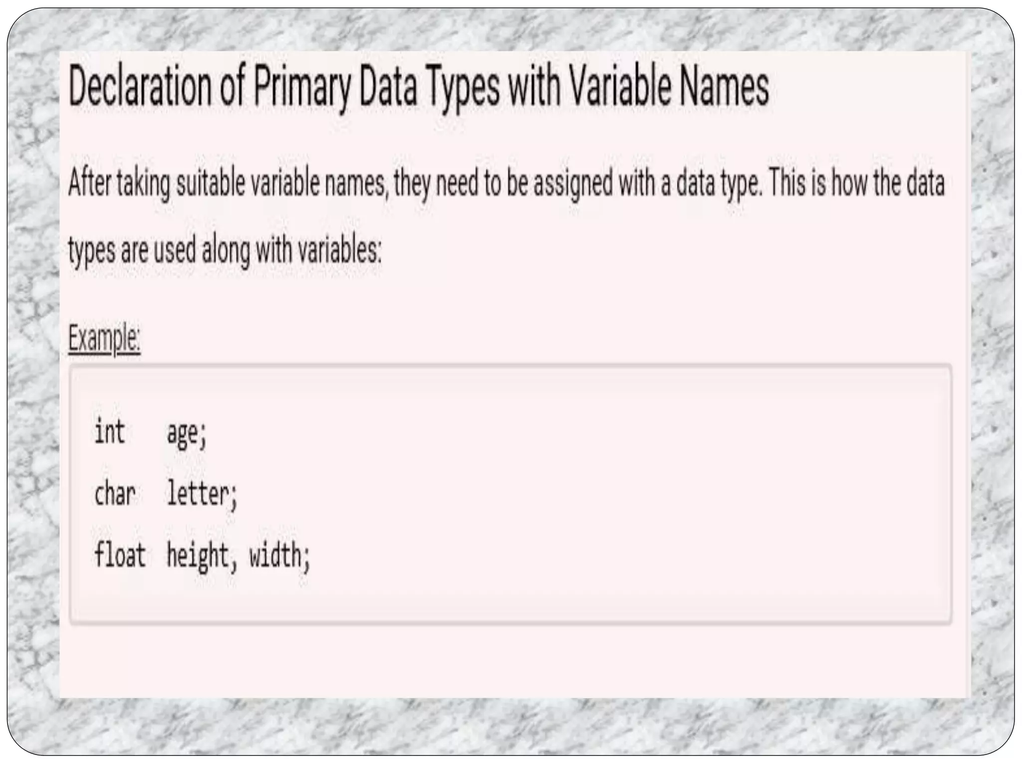 C language data types | PPTX