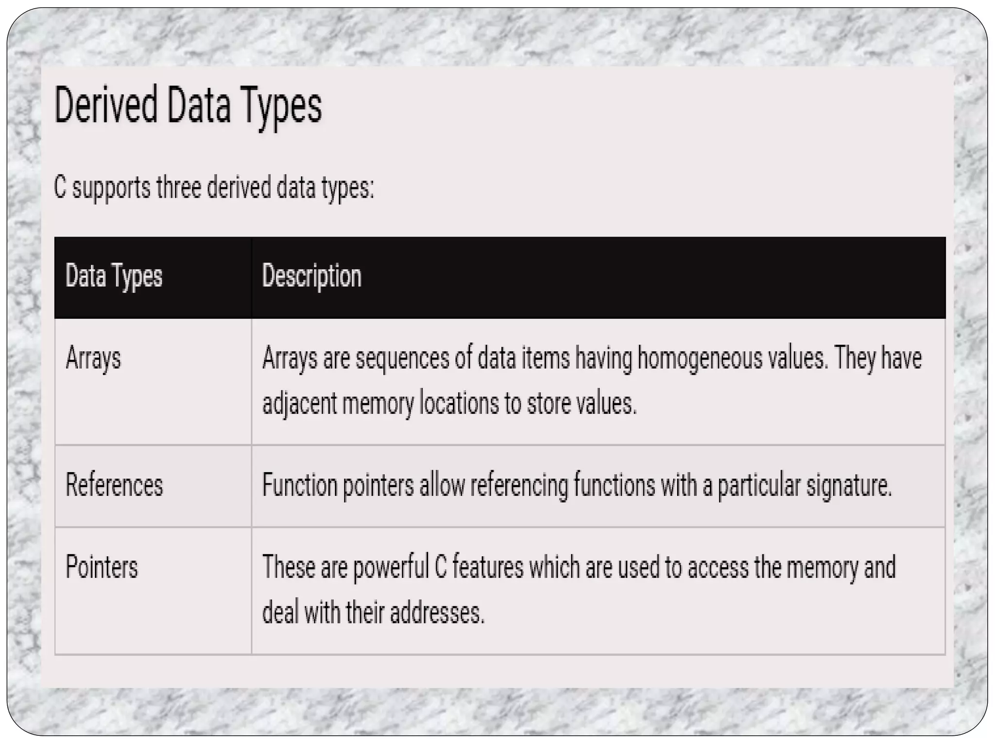 C language data types | PPTX