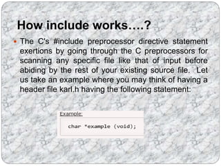 C language header files | PPTX