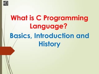 introduction to the programming language: python | by... C Language History and Introduction.pptx