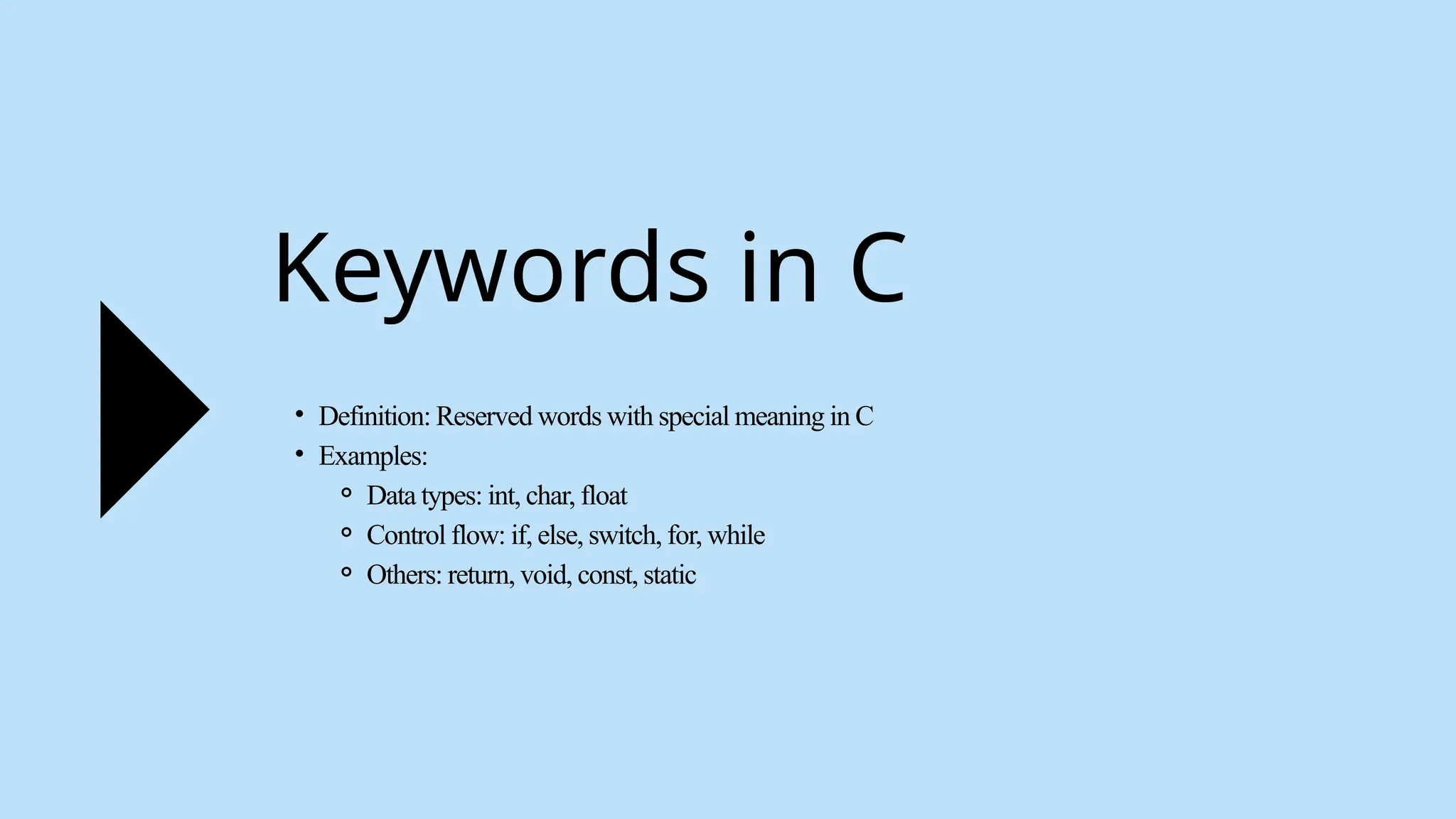 C Language Introduction - Presentation pptx | PPT