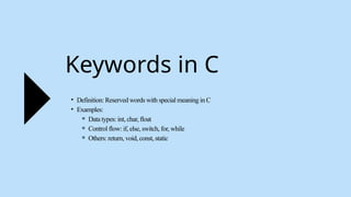 C Language Introduction - Presentation pptx | PPT