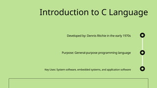 C Language Introduction - Presentation pptx | PPT