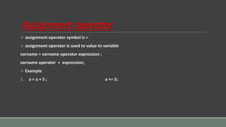 C language operator | PPT