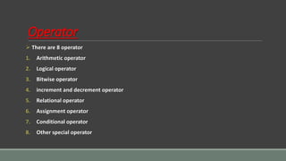 C language operator | PPT