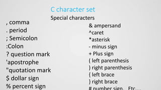 C language part 1 | PPT