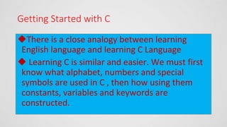 C language part 1 | PPT