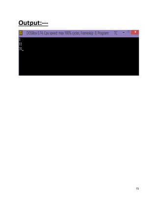 Practical File of C Language | DOCX
