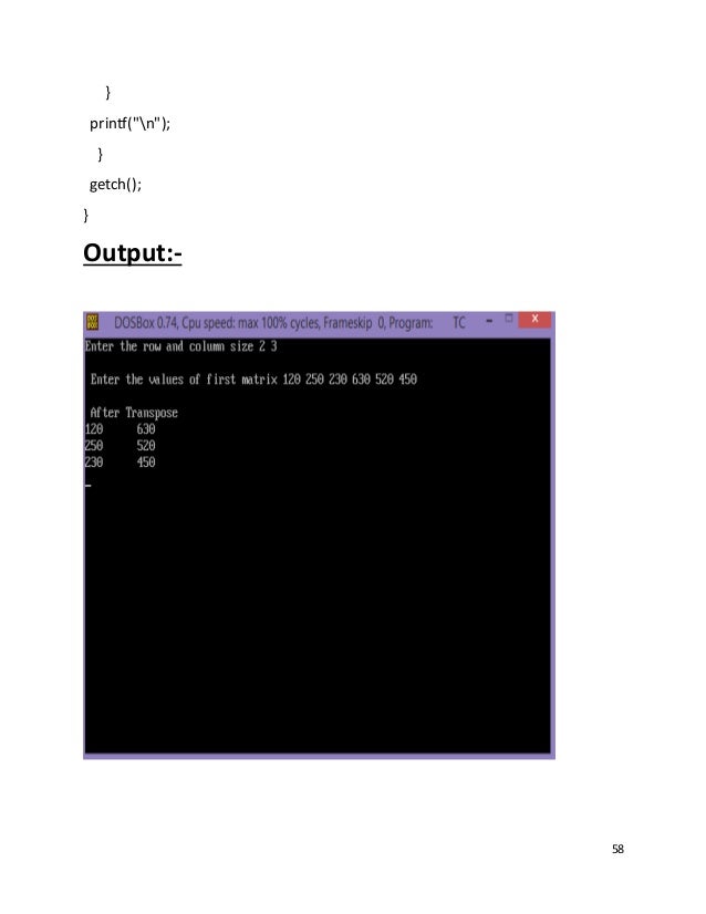 Language C Practical of File