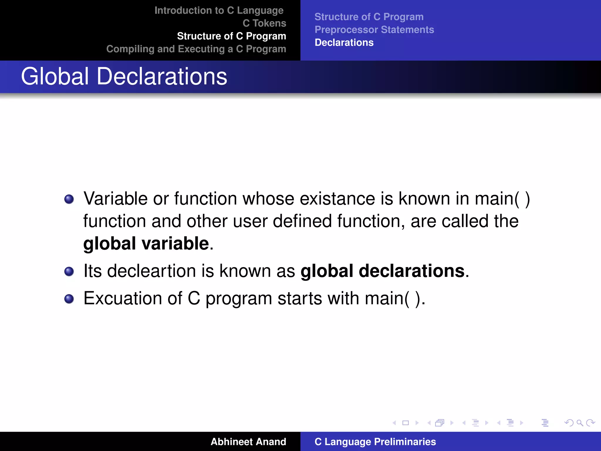 C language preliminaries | PDF | Programming Languages | Computing