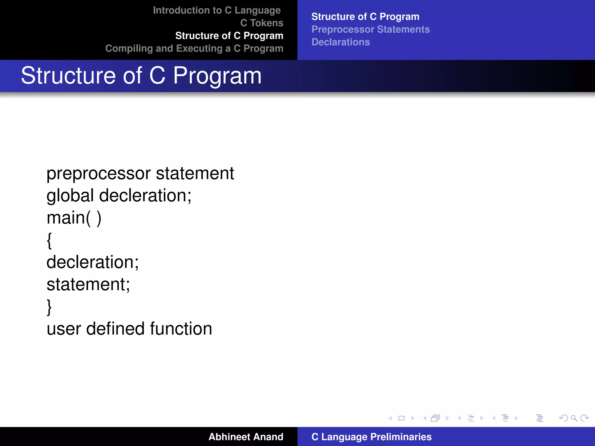C language preliminaries | PDF | Programming Languages | Computing