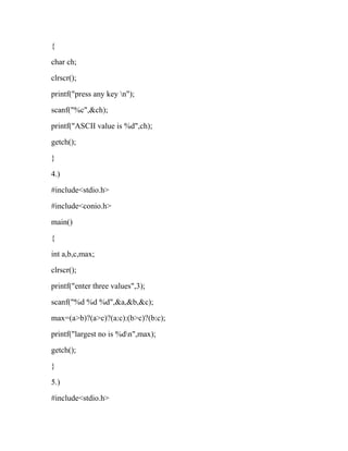 C language program | PDF