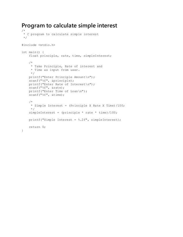 C language program | PDF