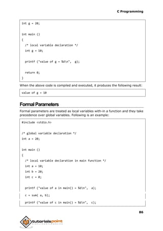 C language programming (description in simple words) | PDF