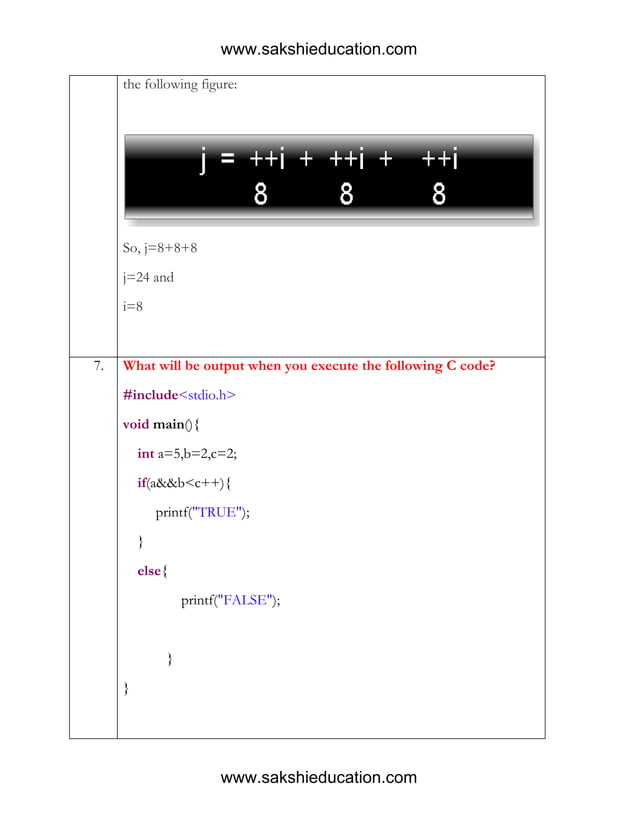C language questions_answers_explanation | PDF