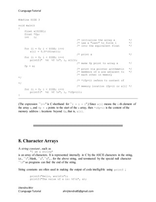 C language tutorial | PDF